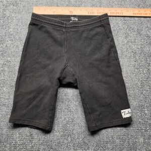 Vintage Tinley‎ Fleece Athletic Shorts S Black Sweat Shorts Running Triathlete